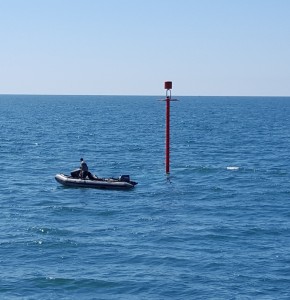 Elastic beacon for the port of Abu Qir