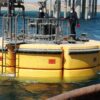Boe d’ormeggio tilting Resinex per il progetto Mina Justa