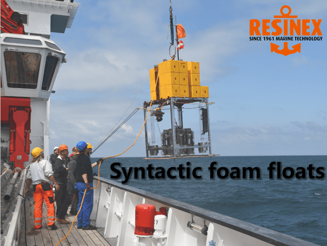 Syntactic foam floats 